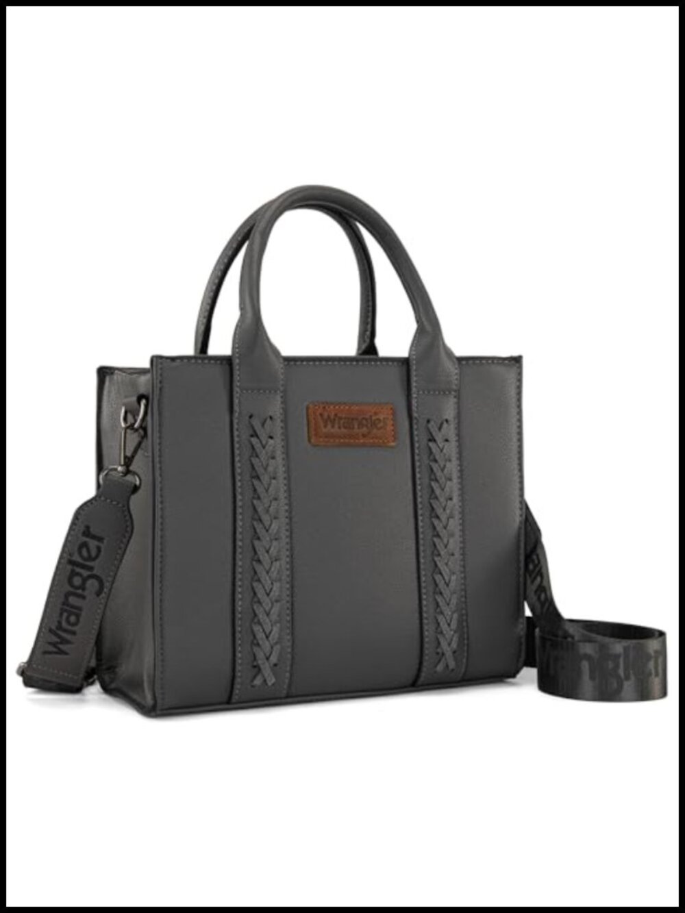 Whipstitch Tote Bag Satchel Crossbody Shoulder Purse Adjustable Strap